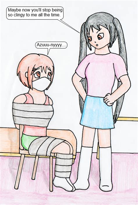 anime girl bondage|Anime girl bound and gagged to chair